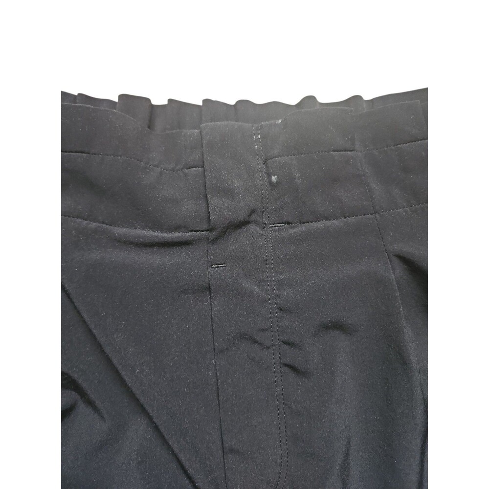 Athleta Skyline Pant II Womens 10 Black Elevated Athleisure Belted Pleated Work - Picture 2 of 7